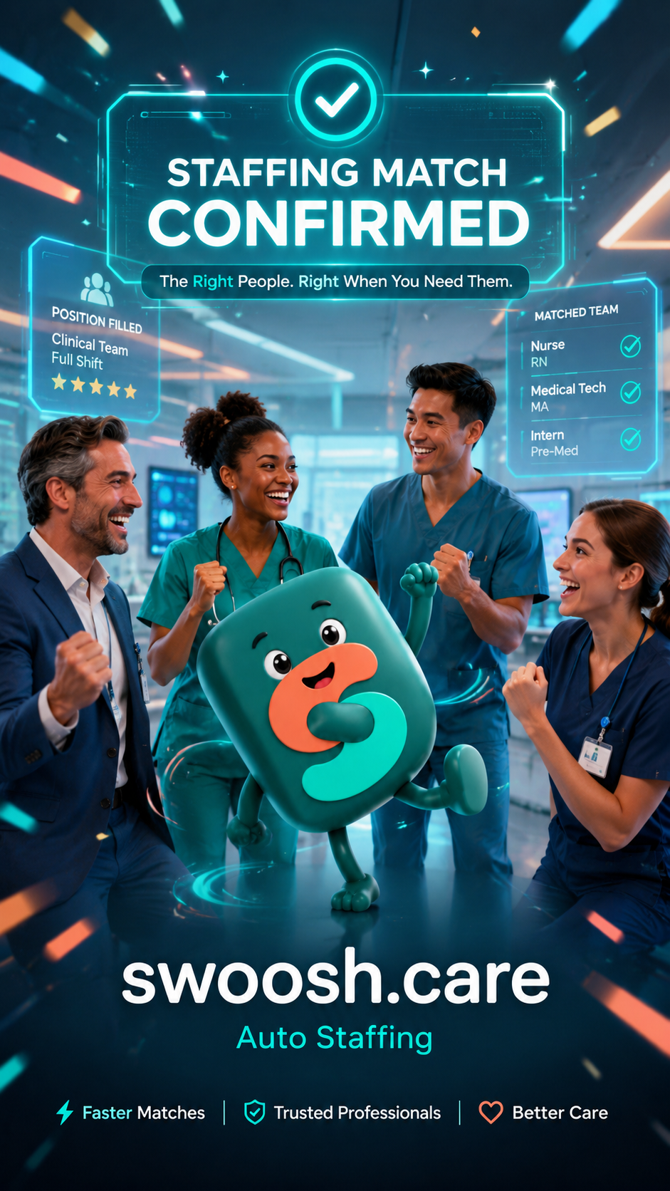 Staffing match confirmed - the right people, right when you need them